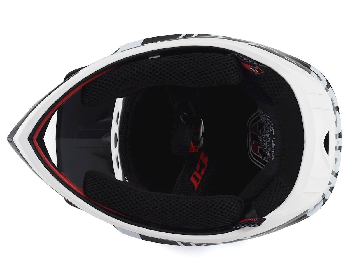 D3 Fiberlite Race Helmet - XL - White-Black Q296