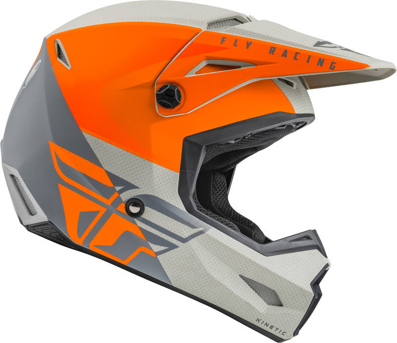 Kinetic Straight Edge Helmet Medium Matte Orange/Grey Q17006
