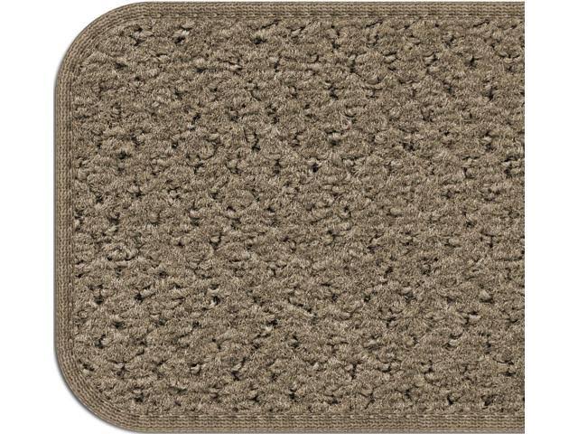 Set of 15 Skid-Resistant Carpet Stair Treads, Camel Tan, 8 x 30 in. U365