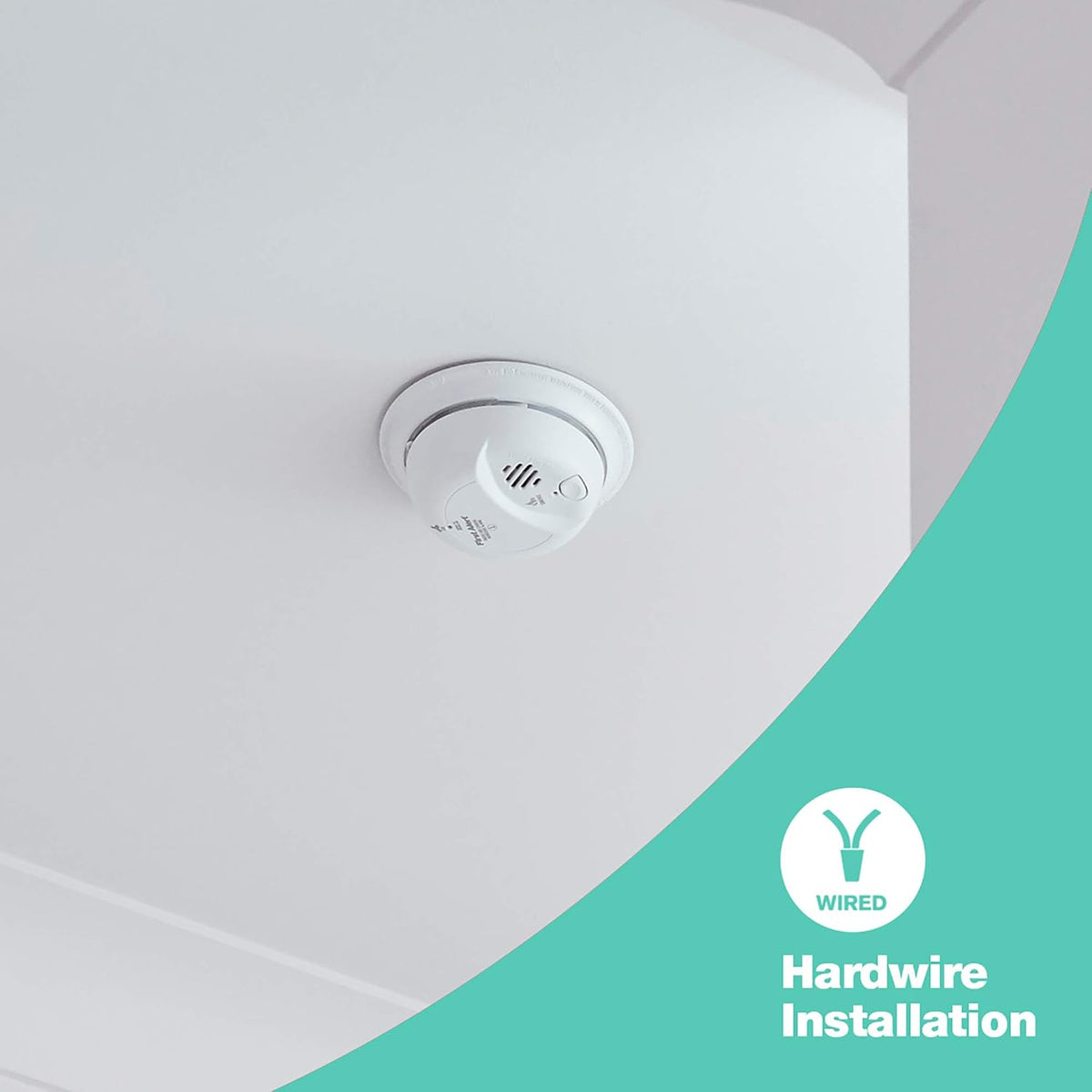 Hardwired Smoke and Carbon Monoxide Detector with Battery Backup, 3-Pack H100