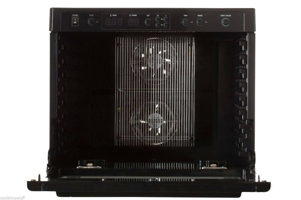 Digital Food Dehydrator with Stainless Steel Trays, Black P213