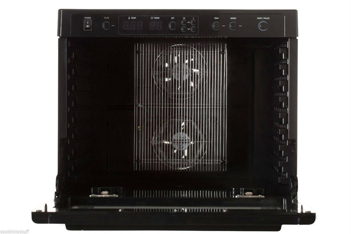 Digital Food Dehydrator with Stainless Steel Trays, Black P213