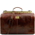 Madrid - Gladstone Leather Bag - Large Size - Brown