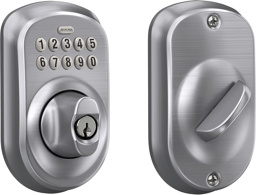 Camelot Keypad Deadbolt, Electronic Keyless Entry Lock, Aged Bronze A765