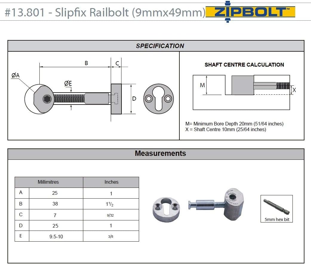 Staircase Handrail to Newel Post Connector - 5 Pack E7348