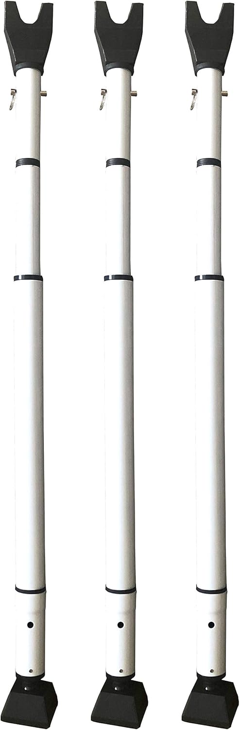 Door Security Bar, Adjustable Length, 28-45 Inches, Pack of 2 U2328