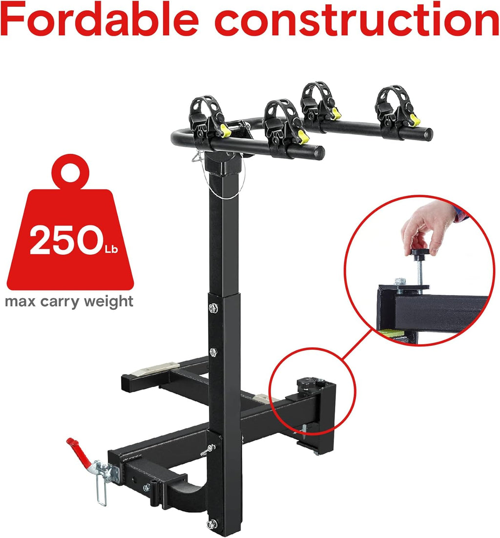 Bike Rack Adapter for 2" Hitch Receiver, Pivoting Arm S554382