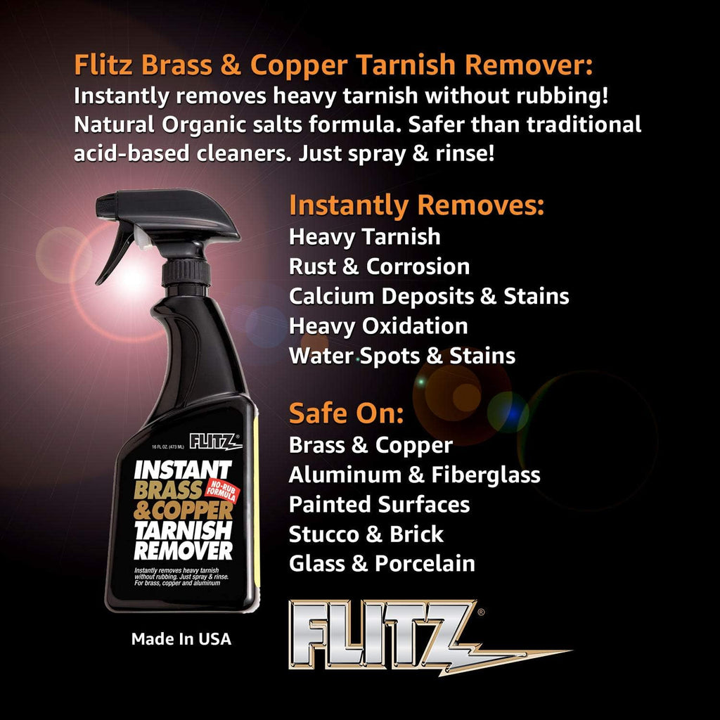 Brass and Copper Tarnish Remover Spray, 16 oz Z2051