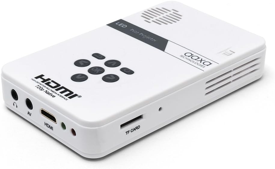 LED Pico Mini Projector with HDMI, Media Player, and Speakers O329