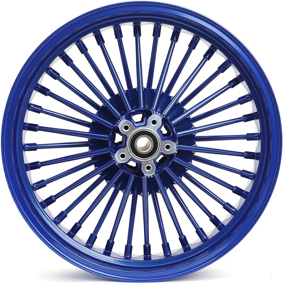 21 x 2.15 18 x 3.5 Fat Spoke Front Rear Wheel Rim Set for Harley Dyna Q239167
