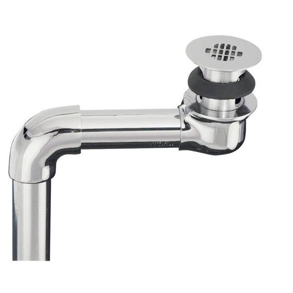 Offset Grid Drain, Polished Chrome F379