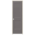JELD-WEN 24 in. x 80 in. Monroe Weathered Stone Right-Hand Smooth Solid Core Molded Composite MDF Single Prehung Interior Door