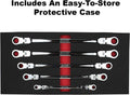 E-Z Red NR5M 5 pc Extra Long Flex Head Ratcheting Wrench Set