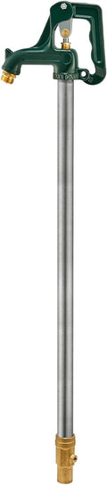 Frost-Free Yard Hydrant Freezeless Frost Proof Green 3/4" Pipe Connection 39.4" Total Length bury Depth 1ft