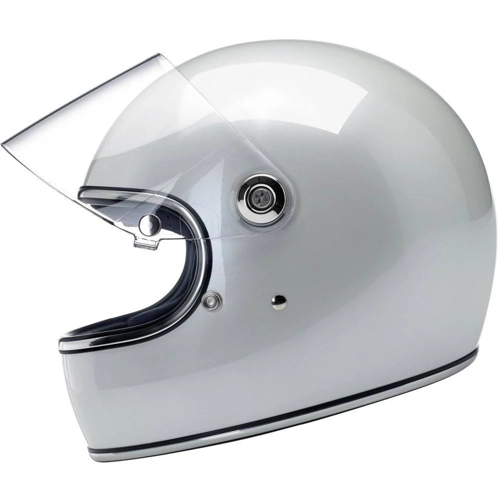 Metallic Pearl White Motorcycle Helmet S485