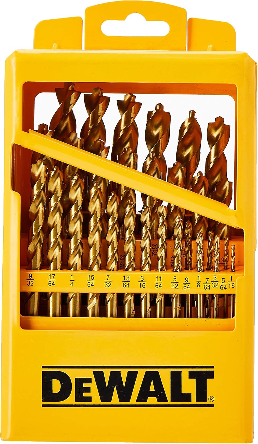DEWALT Titanium Nitride Coated Drill Bit Set with Pilot Point, 29-Piece (DW1369) Pack of 2
