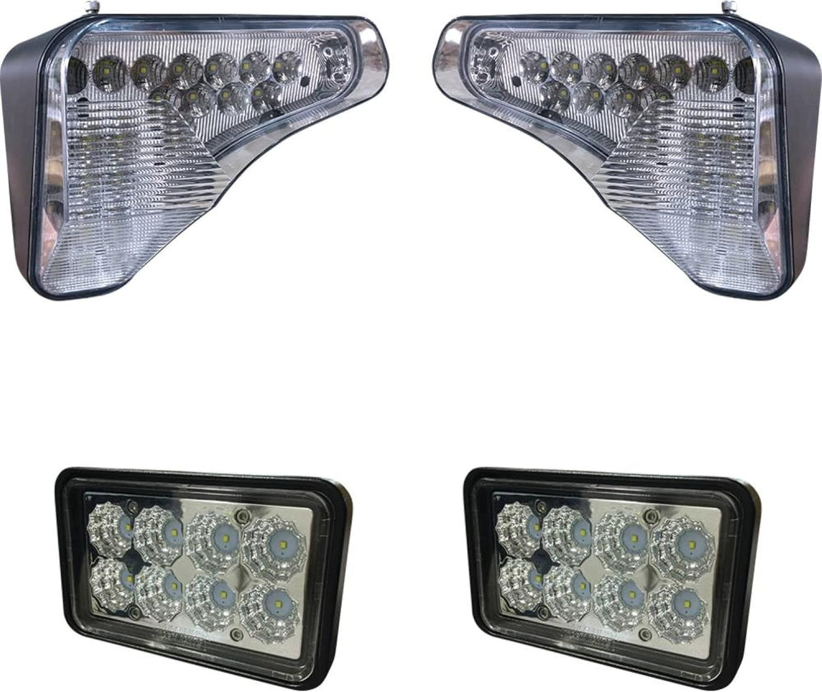 TIGERLIGHTS BobcatKit-2 12V LED Light Kit Compatible with/Replacement for Bobcat A770, S450, S510, S590, S595, S630, S650, S740, S750, S770, S850, T450 Flood/Spot Combo Off-Road Light