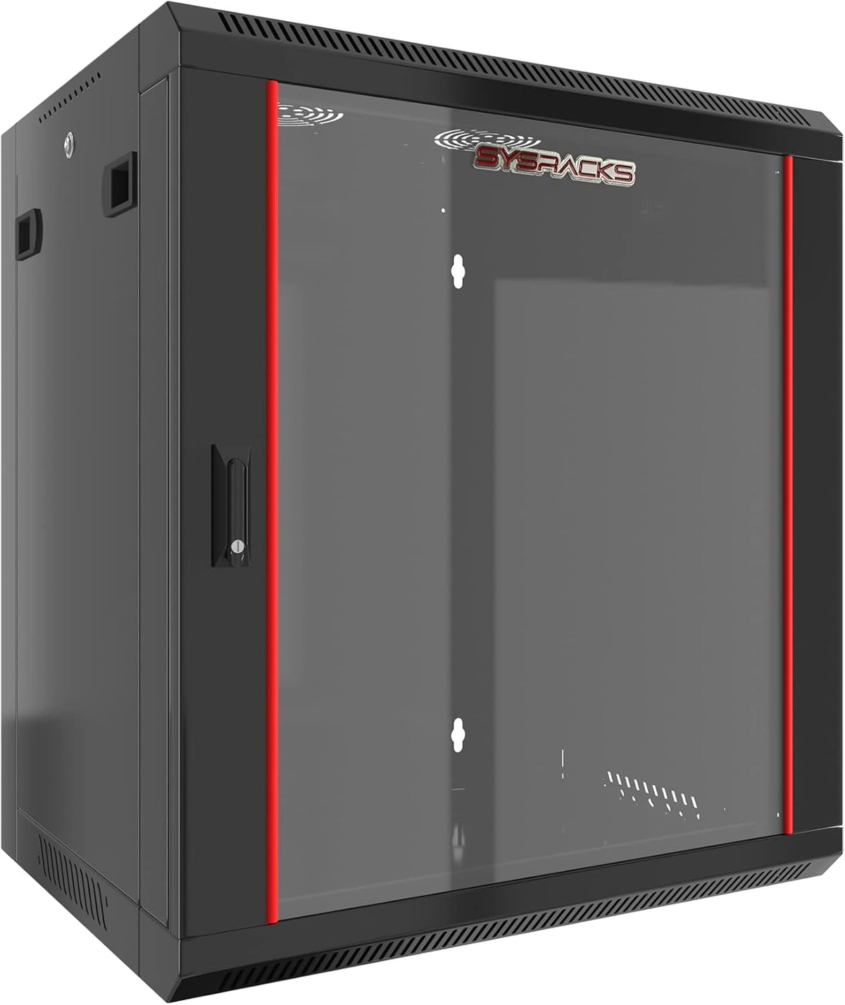 12U Wall Mount Server Rack Cabinet 24-Inch Depth Locking Network Enclosure F297