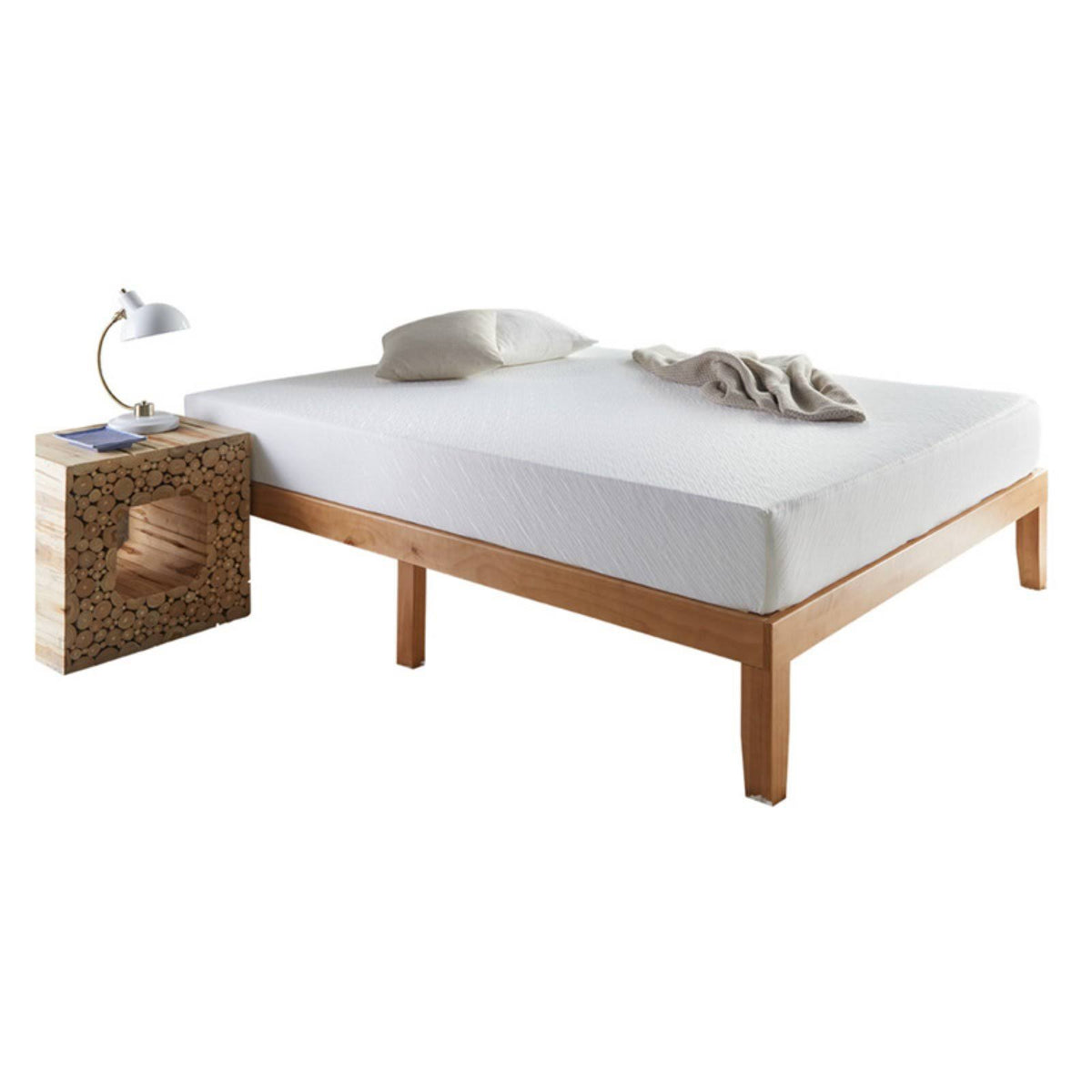 Sleepinc. 10 in. Supportive Memory Foam Bed in A Box, Size: Queen