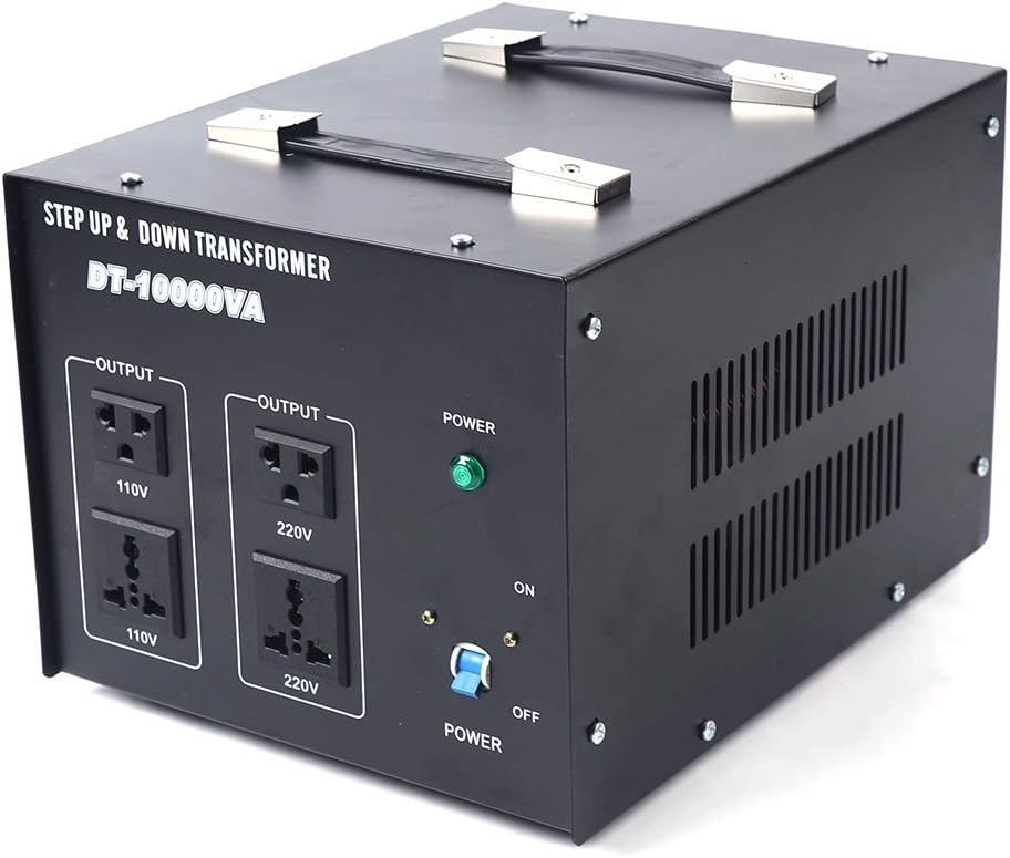 10000W Voltage Converter Step Up/Down 110V/220V with USB and 4 Outlets Y364531