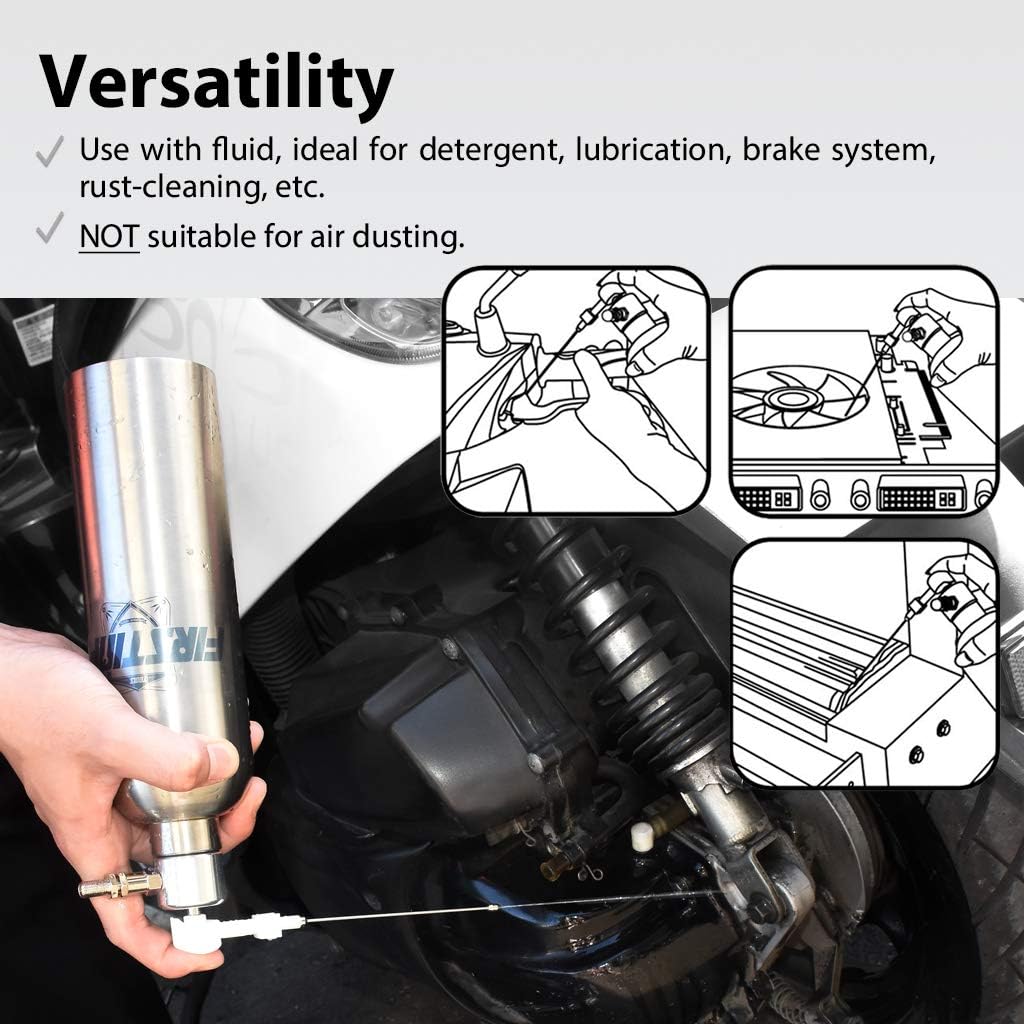 Refillable Aerosol Sprayer Can, Dual Purpose Nozzle for Stream & Mist, Pack of 2 B654825
