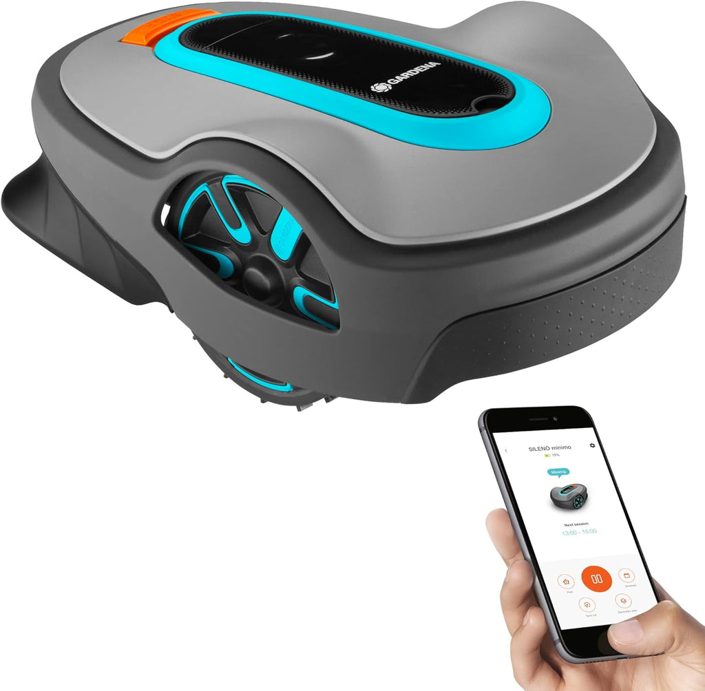Robotic Lawn Mower, 5400 sq ft, Grey F43495