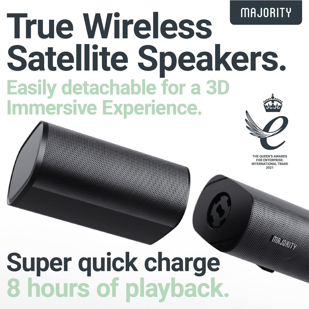 5.1 Dolby Audio Surround Sound System with Soundbar and Wireless Subwoofer K891
