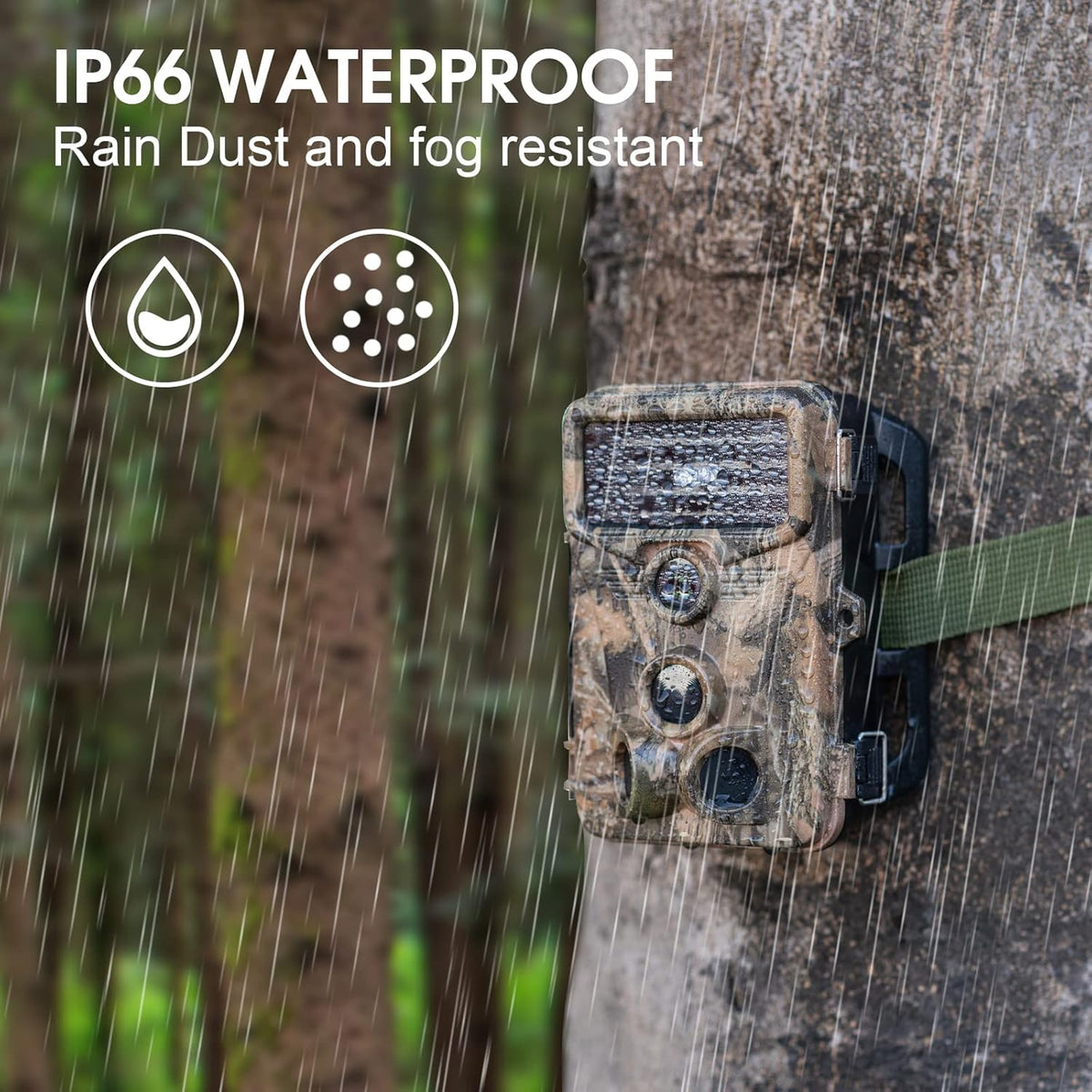 Trail Camera 1080P 20MP with Motion Sensor and Night Vision, 2-Pack Q522