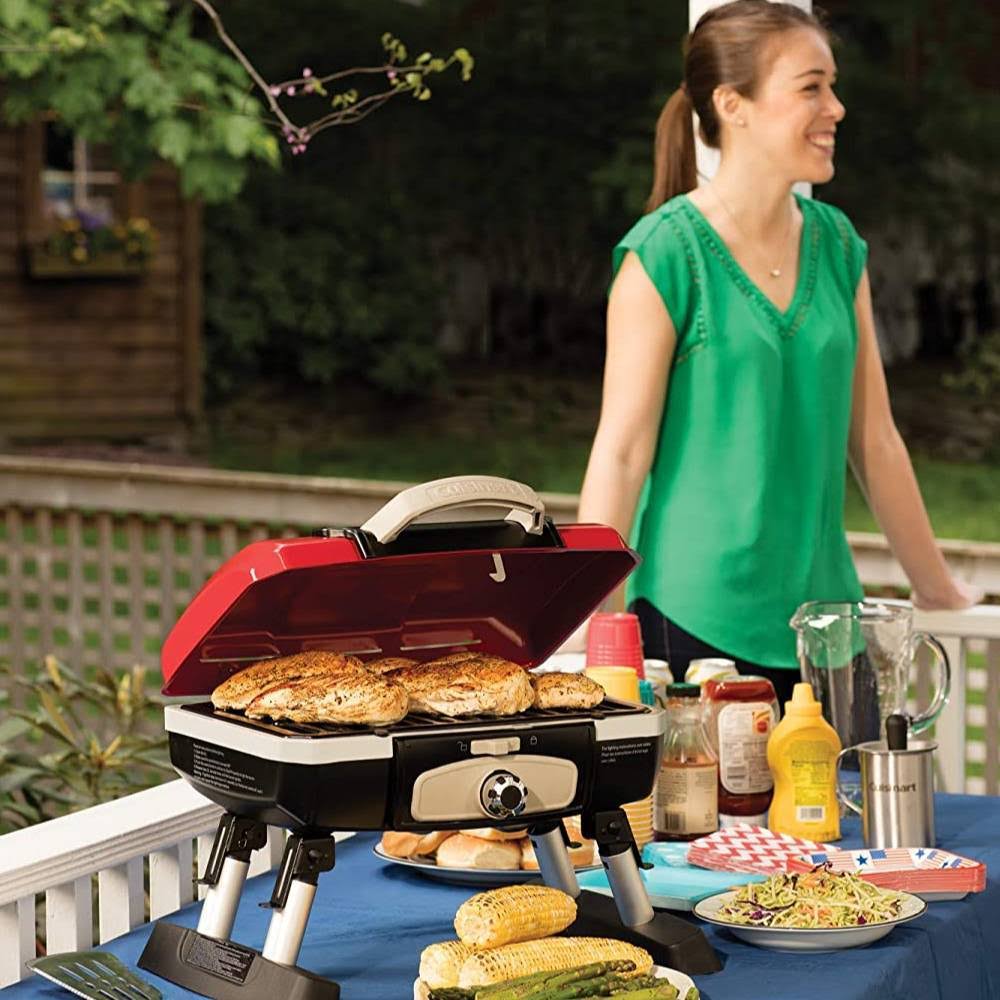 Portable Tabletop Gas Grill Red G938