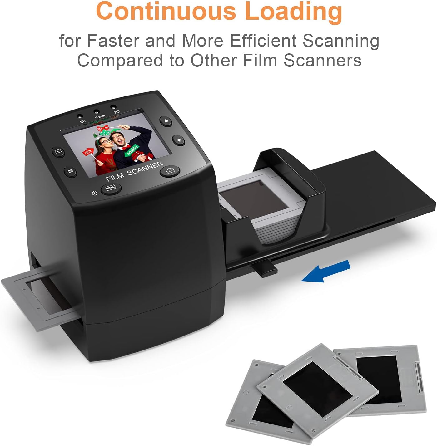 135 Film Negative Scanner High Resolution Slide Viewer with SD Card L900