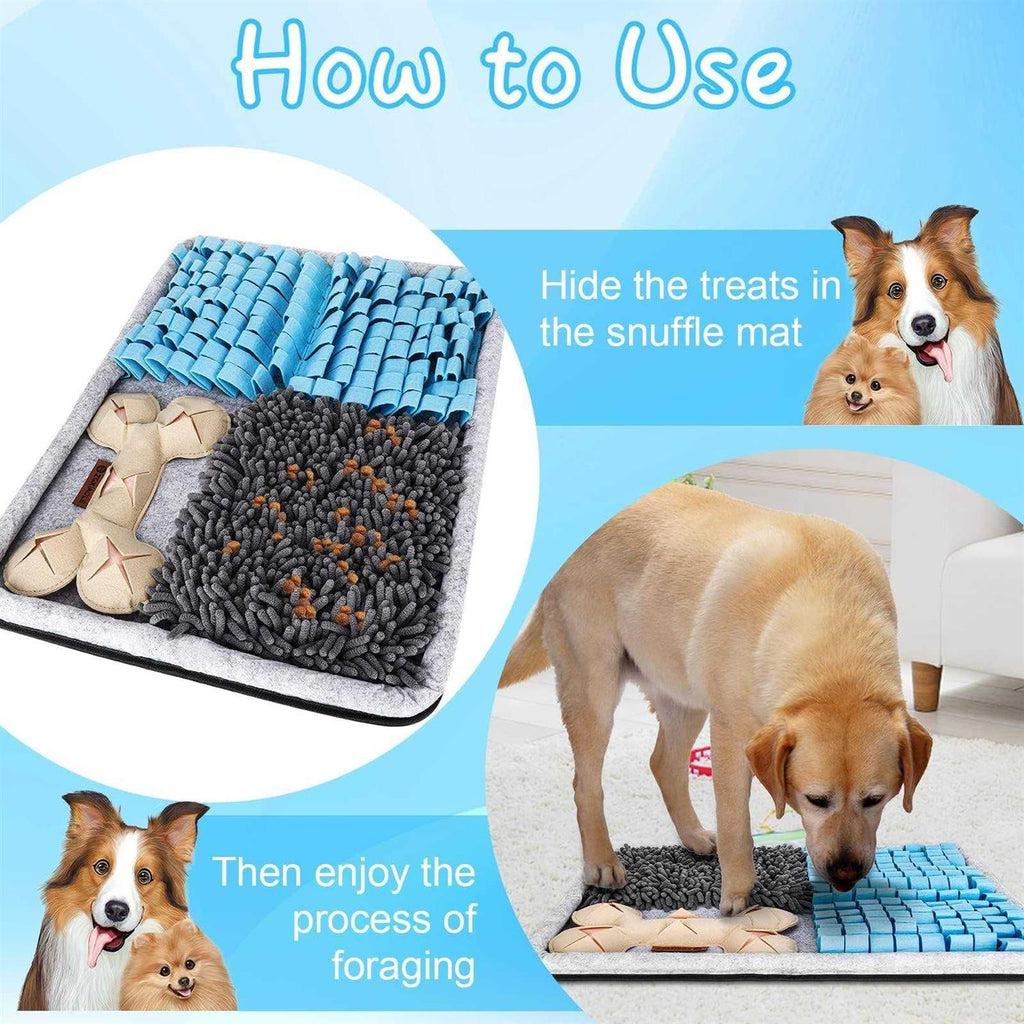 Snuffle Mat for Dogs, Interactive Feed Mat for Boredom, Pet Foraging Mat for Smell Training B697854