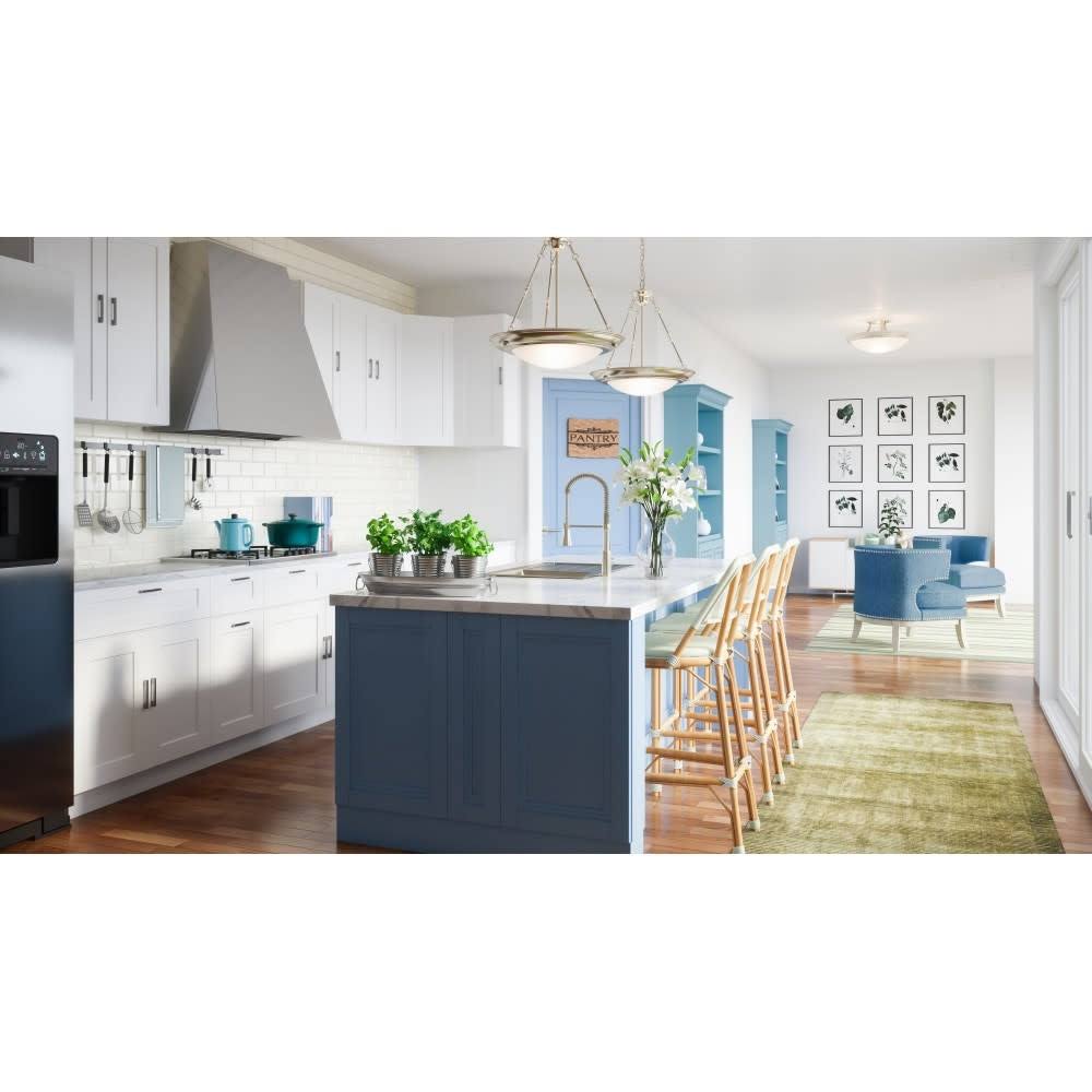 White Shaker Kitchen Base Cabinet 18x22 B9843