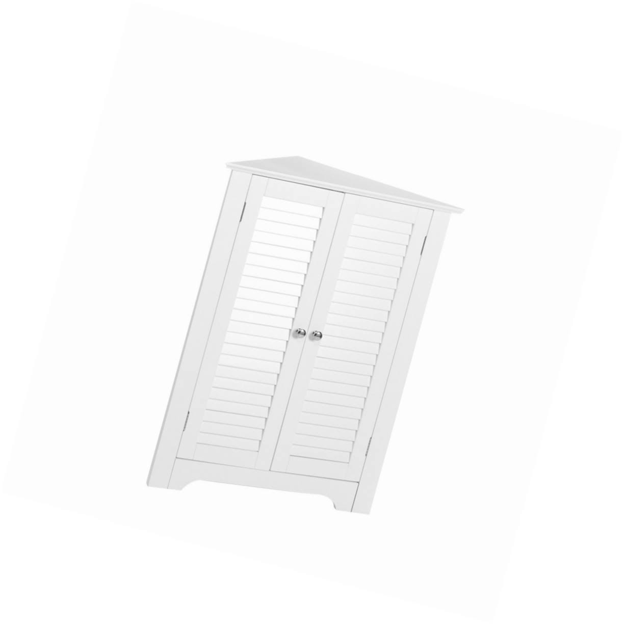 3-Shelf Corner Cabinet, White T55124