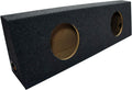 Dual 10" Subwoofer Regular Standard Cab Truck Sub Box Enclosure 5/8" MDF - Gray