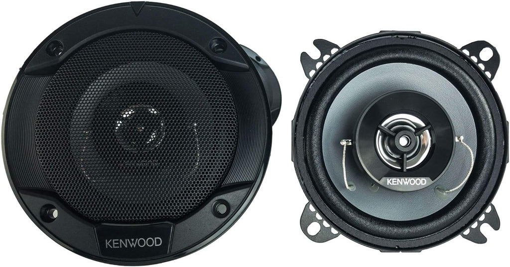 Kenwood KFC-1066S 220 Watt 4-Inch Coaxial 2 Way Stereo Car Audio Speaker (1 Set) Pack of 2