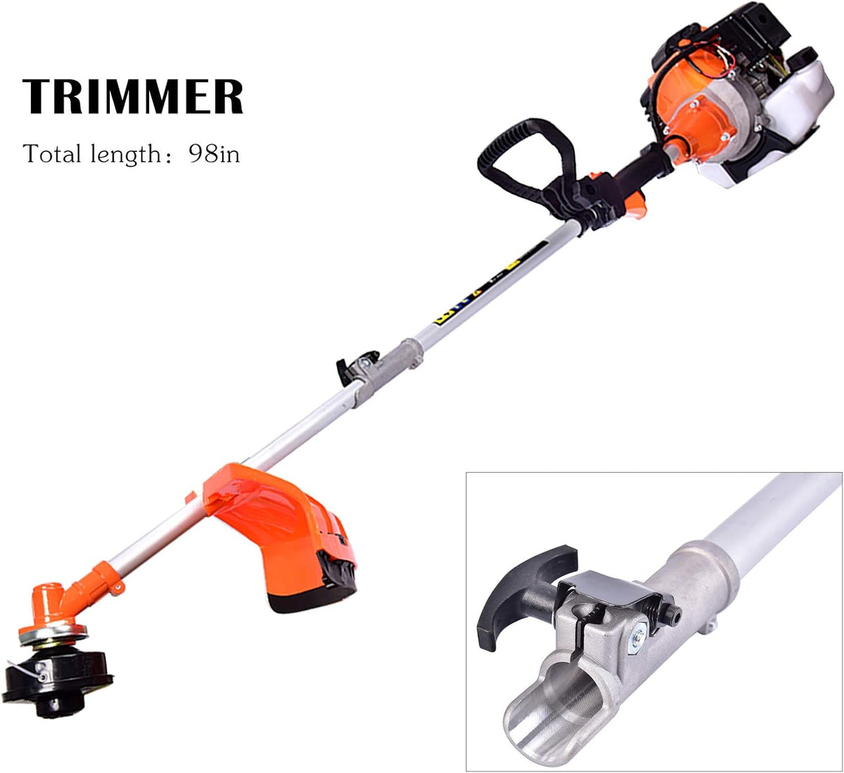 6 in 1 Gas Hedge Trimmer Brush Cutter Chainsaw Grass Pruner Q470283