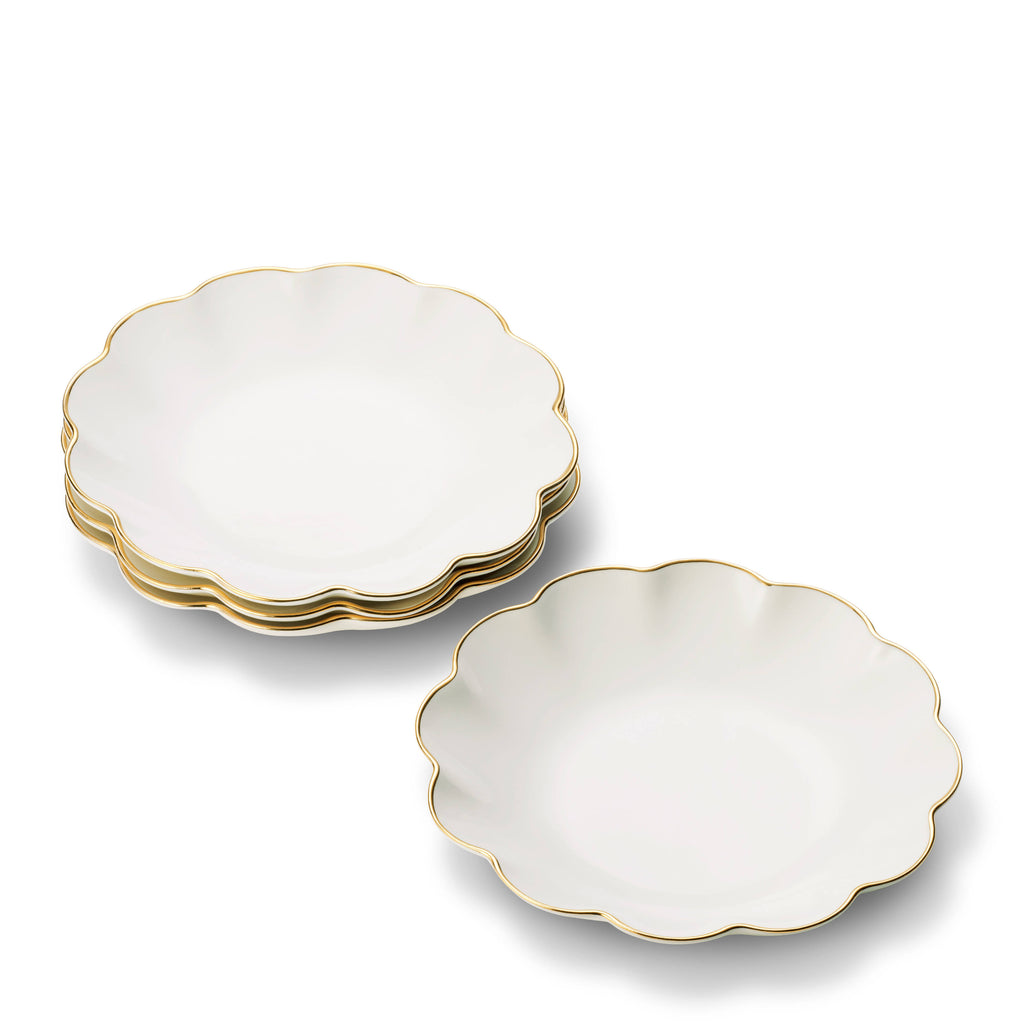 Scalloped Appetizer Plate, Set of 4 I9477