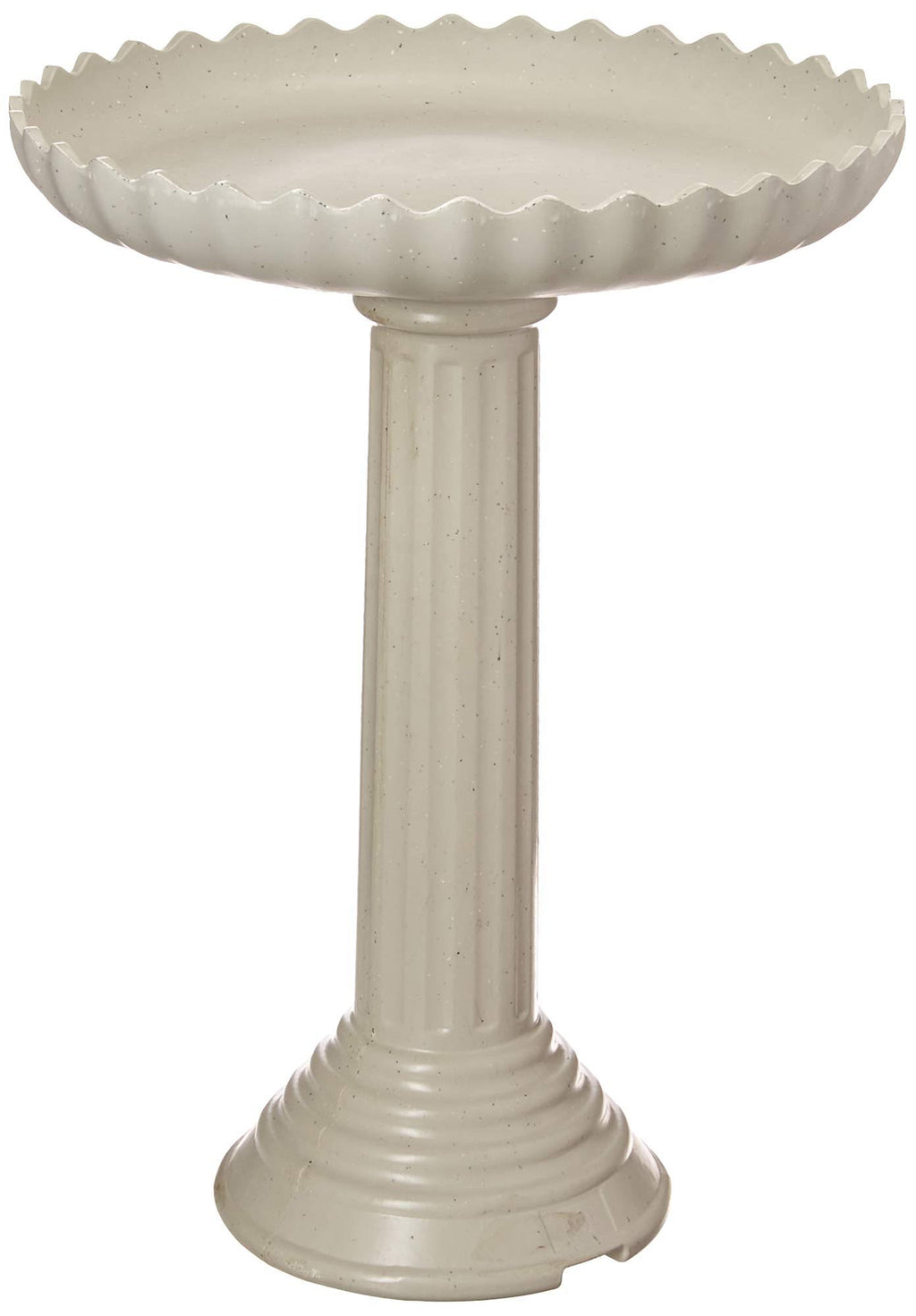 Scalloped Birdbath and Pedestal Combo F4767