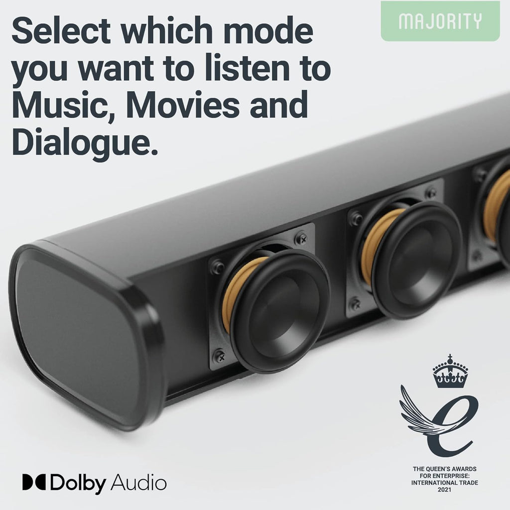 5.1 Dolby Audio Surround Sound System with Soundbar and Wireless Subwoofer K891
