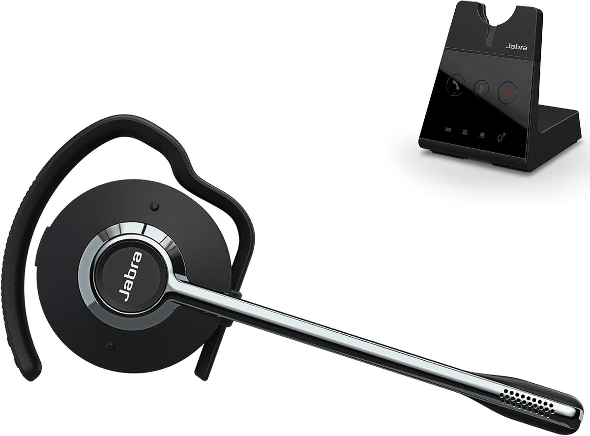 Jabra Engage 75 Wireless Headset, Stereo – Telephone Headset with Industry-Leading Wireless Performance, Advanced Noise-Cancelling Microphone, All Day Battery Life