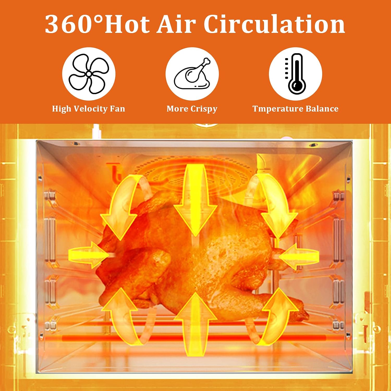 Air Fryer Oven with Rotisserie, 12.7-Quart, 1700W, Digital Touchscreen L5813