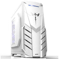 Computer Gaming Case PC Tower Computer Box Micro Transparent Panel Side for PC Gamer Enclosure, White
