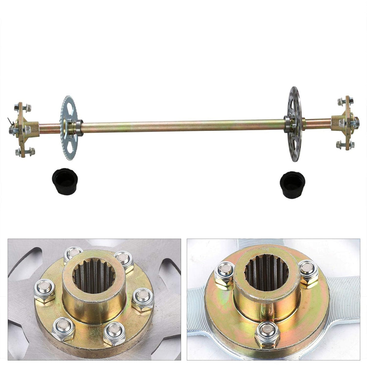 Go Kart Rear Axle Assembly Kit 29" 740mm with Wheel Hub E2007