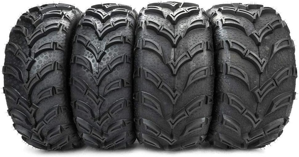 Set of 4 All Terrain ATV UTV Tires 25x8-12 Front & 25x10-12 Rear 6PR Mud I2807