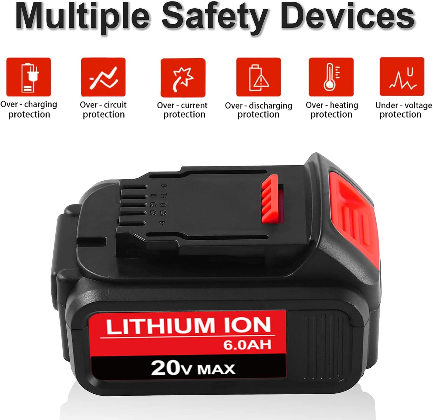 2-Pack 20V 6.0Ah Replacement Battery Q5101