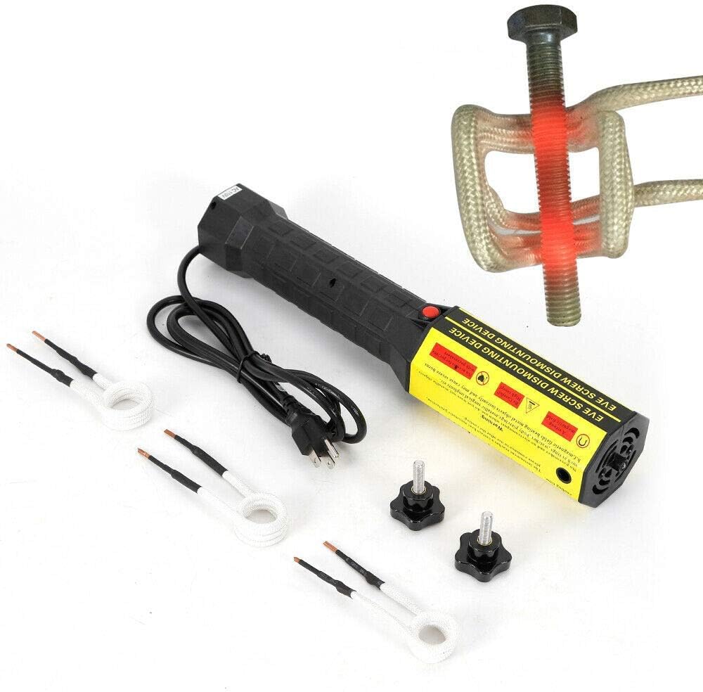 Magnetic Induction Heater Kit 110V with 3 Coils for Automotive Bolt Removal N754008