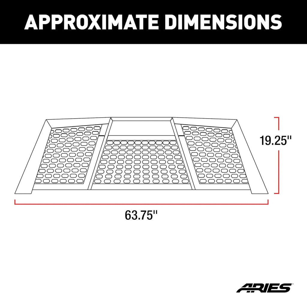 Aluminum Truck Headache Rack Cab Protector for Toyota Tundra I25474