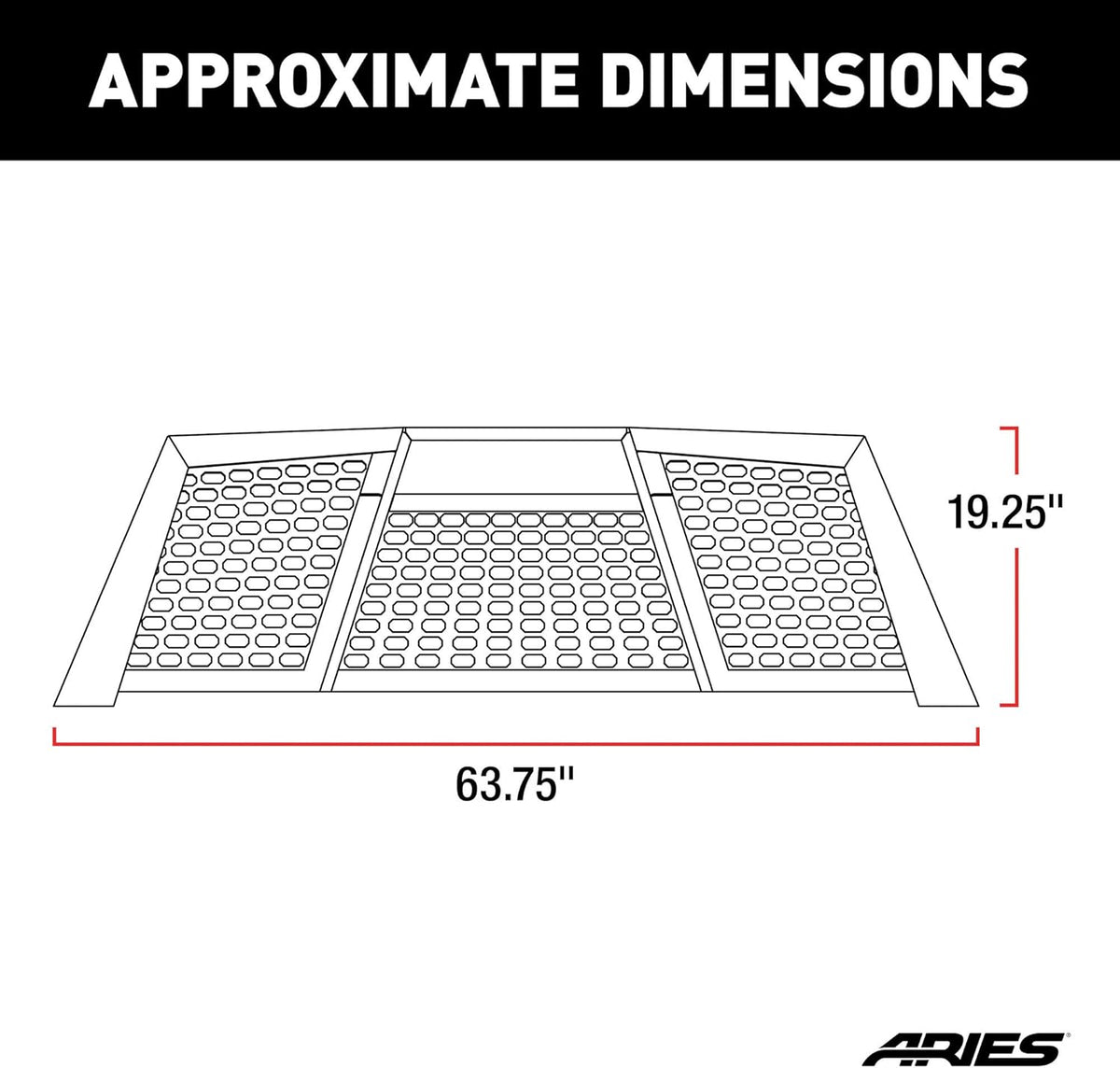 Aluminum Truck Headache Rack Cab Protector for Toyota Tundra I25474