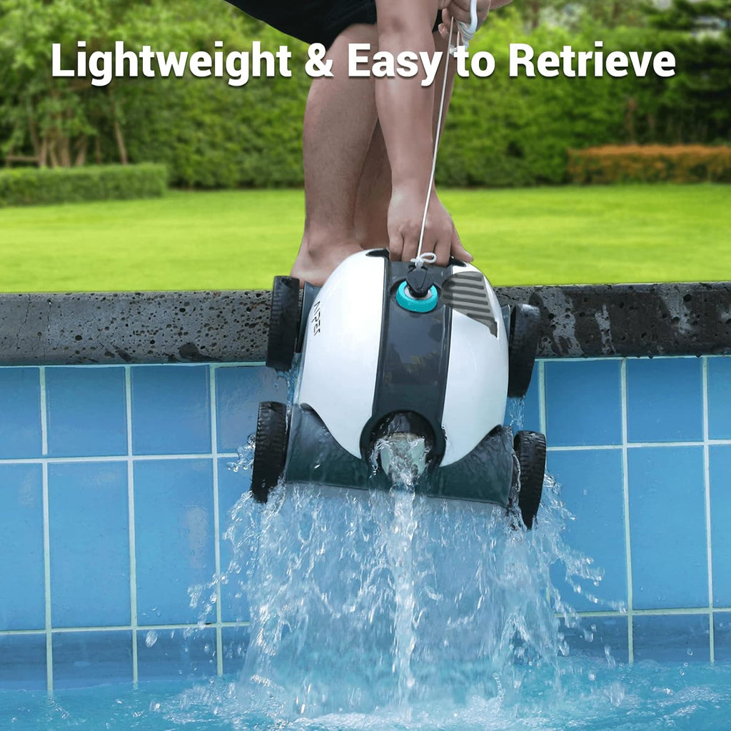 Cordless Robotic Pool Cleaner with Dual-Drive Motors for Above and In-Ground Pools L75252