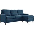Ashton Upholstered Fabric Sectional Sofa Azure Modway